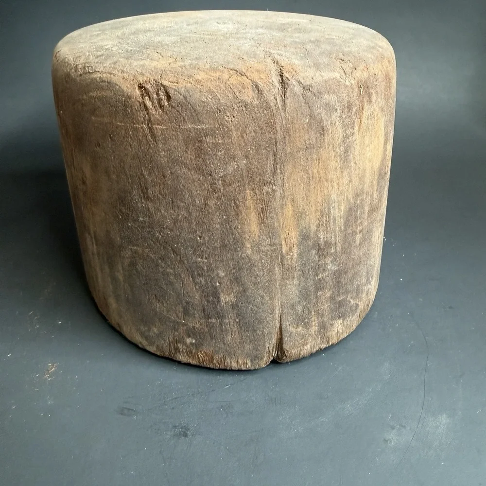 Antique Primitive Millinery Wood Hat Block Mold Form Hatter Tool 6 7/8 4 1/2